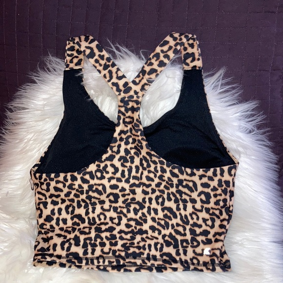 KYODAN Cheetah Sports Bra & Leggings Set - Picture 4 of 13